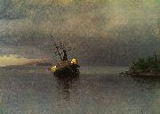 Albert Bierstadt Wreck of the Ancon in Loring Bay, Alaska USA oil painting reproduction
